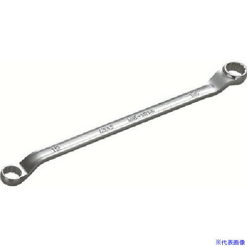 ■KTC ラチェットめがねレンチ 45°×6°ロングめがねレンチ 対辺寸法12×14mm 厚さ226mm M51214F(8591617)