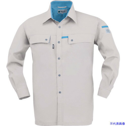■ジーベック 長袖シャツ1553-22-LL 155322LL(8602158)[送料別途見積り][法人・事業所限定][掲外取寄]