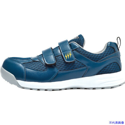 ■XEBEC 静電セーフティシューズ85112−10−230 ネイビー 8511210230(8608685)