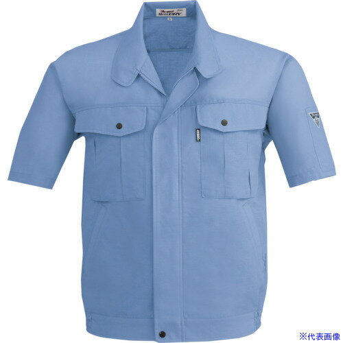 ■XEBEC 半袖ブルゾン1341−40−5L ブルー 1341405L(8611181)[送料別途お見積り][法人限定][掲外取寄]