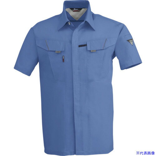 樂天商城 - ■XEBEC 半袖シャツ7562−40−5L ブルー 7562405L(8616518)[送料別途お見積り][法人限定][掲外取寄]