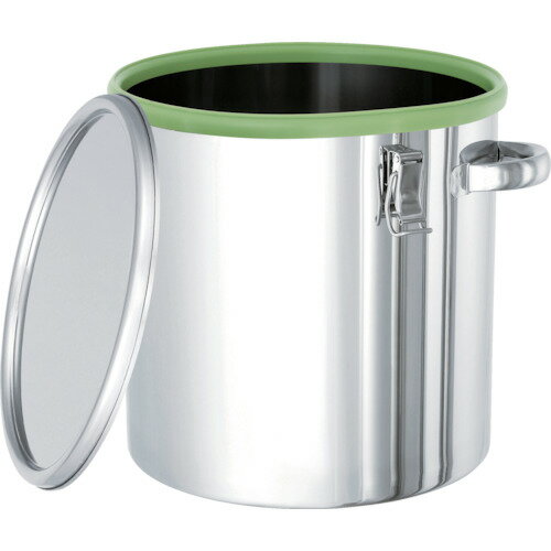 ■MONOVATE カラーパッキン付密閉容器(緑)10L CTHDGR24(8666436)[法人限 ...