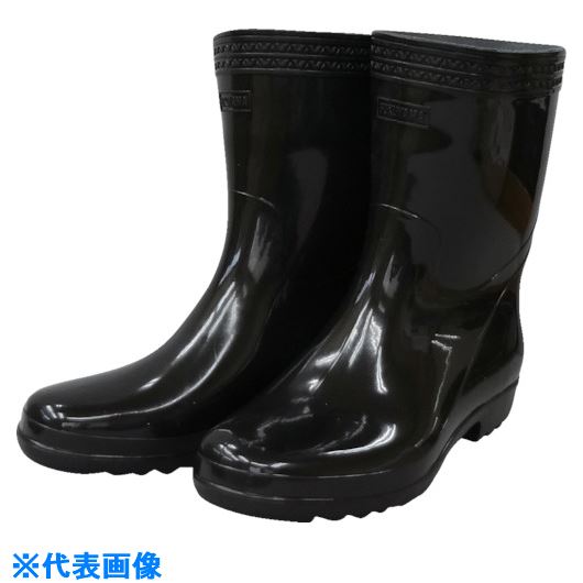 オレンジブック トラスコ中山　TRUSCO福山ゴム 軽快長P-C ブラック 25.0 〔品番:KPC25.0〕[ 注番:8681795]特長●軽量PVCブーツです。　●紫外線に強く、ひび割れにくいです。用途●一般作業に。仕様●寸法(cm)：25.0●足幅サイズ：EEE仕様2材質/仕上●PVC（メリヤス裏）セット内容/付属品注意●足に合わない靴を履くと足の健康を損ない、擦り傷等の原因となりますので適正な靴を選んでください。●発汗等によりカユミ、カブレを感じたときは、ただちにご使用をおやめ下さい。●色落ちしないよう材料を選んでおりますが、白いソックスをはいてご使用時には汗や水に濡れた状態のままご使用されますと色落ちやにじむことがあります。●濡れた所、凍結した路面やタイル、マンホールの蓋、油膜の上、コンクリートなどの場所では、靴底の種類にかかわらず転倒するおそれがありますので、十分ご注意下さい。原産国（名称）中国JANコード4963475075927本体質量492gオレンジブック トラスコ中山　TRUSCO福山ゴム 軽快長P-C ブラック 25.0 〔品番:KPC25.0〕[注番:8681795][本体質量：492g]《包装時基本サイズ：440×330×140》〔包装時質量：1600g〕分類》保護具》安全靴・作業靴》長靴☆納期情報：メーカー取り寄品（弊社より発送）