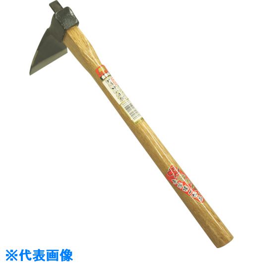 ■金象 鍛造片手 中バチ鍬 柄付 152239(8682123)[送料別途お見積り][法人限定][外直送]