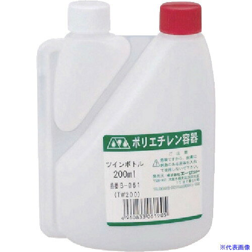 オレンジブック トラスコ中山　TRUSCOAZ ポリエチレンツインボトル200ml 〔品番:TW200〕[ 注番:8683033]特長●少量の液体の混合容器として便利です。仕様●容量(ml)：200仕様2材質/仕上●ポリエチレン（PE）セット内容/付属品注意●別途運賃原産国（名称）日本JANコード4960833061905本体質量50gオレンジブック トラスコ中山　TRUSCOAZ ポリエチレンツインボトル200ml 〔品番:TW200〕[注番:8683033][本体質量：50g]分類》化学製品》化学製品》潤滑油☆納期情報：オレンジブック掲載以外でメーカー直送品【法人限定＝会社名ご記入お願い致します。】
