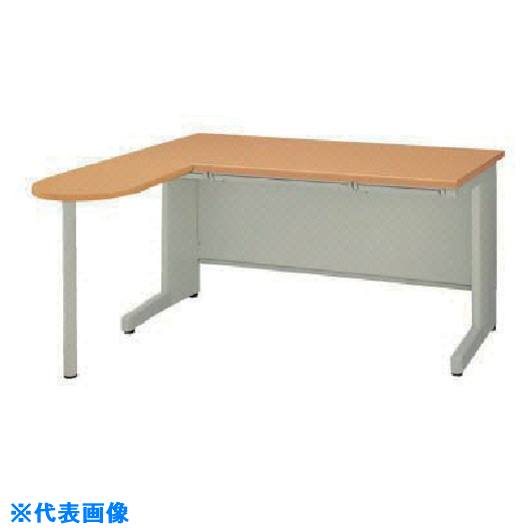 ■NAIKI L型デスク(平デスクタイプ) NED型/天板:ライトバーチ木目 本体:ウォームホワイト/W1400×D1400×H..
