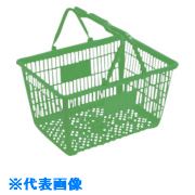 ■RISU 買い物かご 119052 MY-24 緑 MY24(G)(8687024)[送料別途お見積り][法人限定][外直送]