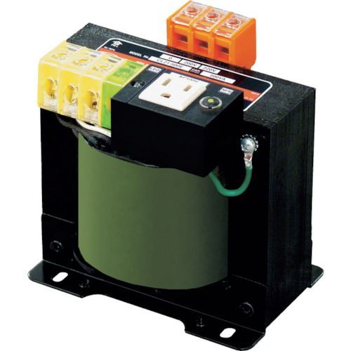 オレンジブック トラスコ中山　TRUSCOスワロー 電源トランス サービスコンセント付 〔品番:CL41750E〕[ 注番:8688832]特長●コンセントの配線、設置の必要が無くサーキットプロテクターLED照明も搭載です。●制御盤、装置などでサービスコンセントが必要な場合に最適です。仕様●入力電圧(V)：AC440、400、380、0●出力電圧(V)：AC110、100、0、E●容量(VA)：750●幅(mm)：146●奥行(mm)：155●高さ(mm)：145●絶縁種類：E種●端子ねじ(mm)：4仕様2●入力(V)：AC440、400、380、0V●出力：AC110、100、0V、E●容量：750VA材質/仕上セット内容/付属品注意原産国（名称）日本JANコード本体質量9.2kgオレンジブック トラスコ中山　TRUSCOスワロー 電源トランス サービスコンセント付 〔品番:CL41750E〕[注番:8688832][本体質量：9.2kg]《包装時基本サイズ：170×180×165》〔包装時質量：9kg〕分類》電子機器》電気・電子部品》変圧器☆納期情報：メーカー取り寄品（弊社より発送）