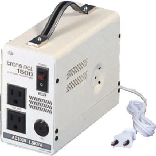 Transformers, Conversion Plugs - ■スワロー 海外用トランス 携帯タイプ入力AC220−230V 出力AC100V PAL1500EP(8688859)[送料別途お見積り][法人限定][掲外取寄]