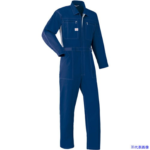 ■AUTO−BI SS(春夏)モデル 長袖つなぎ服5900−001ネイビーブルー−4L 59000014L(8688900)[送料別途お見積..
