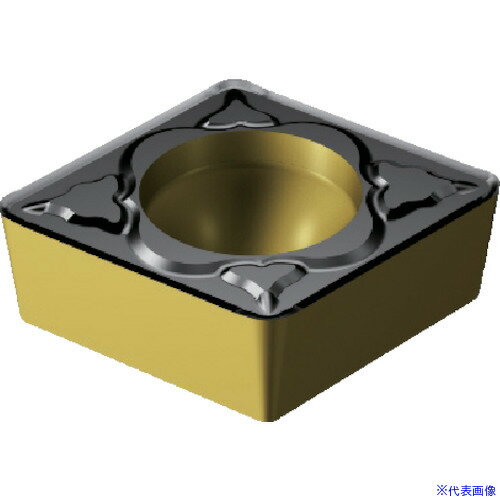 ■SANDVIK コロターン107 旋削用ポジチップ(122) 2220 CCMT120404MM(2220)(8689847)×10[送料別途お見積..