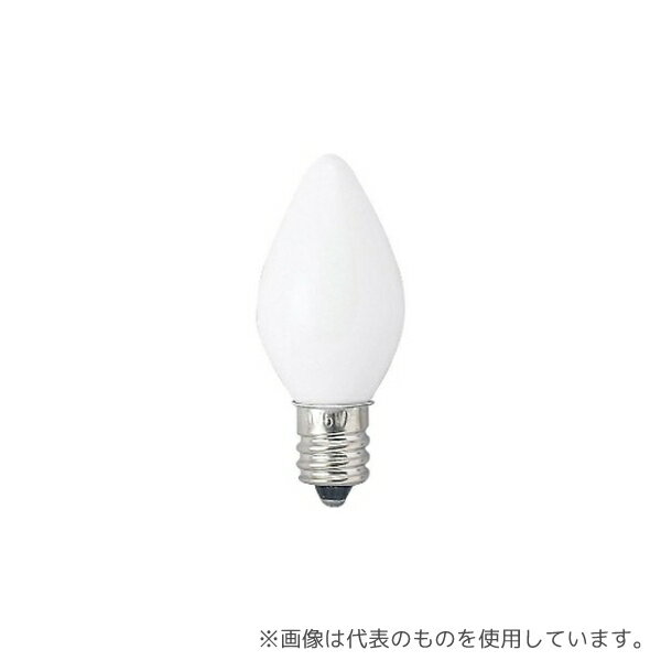 ヤザワコーポレーション C261210W ローソク球 10W ホワイト E12 26×78mm