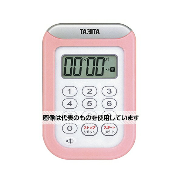 タニタ デジタルタイマー丸洗いタイマー100分計ピンク TD-378 入数：1個