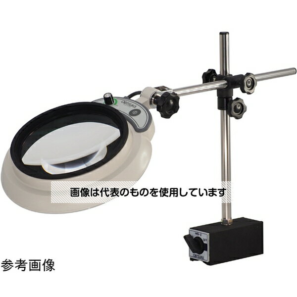 ●アズワン(AS ONE) LED照明拡大鏡(マグネットスタンド式)4倍 MGL-MS4XAR 入数:1台