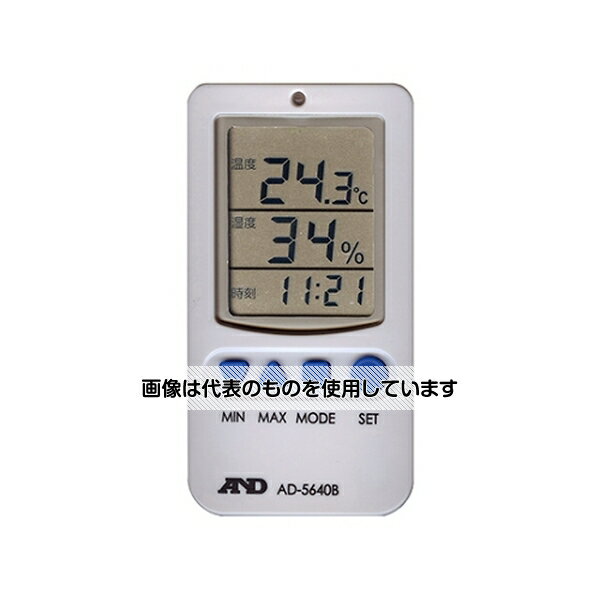 【アズワン AS ONE】分析・特殊機器 公害・環境機器 環境測定その他 ●【用途】 ●▼食品・材料・薬品・医療材料の保管温湿度の管理、バイオマテリアル・細菌培養などの温湿度管理、化成品、工業原料の保管温湿度の管理、ビニールハウスでの作物の生育温湿度管理、夏の労務安全管理、熱中症の予防、冬の季節性インフルエンザの予防 ●【特徴】 ●▼温度、湿度、時刻を一覧表示します ●▼温度、湿度の上限と下限をアラーム設定可能 ●▼LEDランプとブザーでアラームをお知らせします(ブザー音はON/OFF切り替え可能) ●▼温度、湿度の最高値、最低値を表示 ●▼壁掛け、卓上2通りの設置が可能 商品の仕様 ●温度測定範囲：0〜50.0℃ ●温度の最小表示：0.1℃ ●温度測定精度：±1℃(10.0〜39.9℃)、±2℃(0〜9.9℃、40.0〜50.0℃) ●湿度測定範囲：20〜90％RH ●湿度最小表示：1％RH ●湿度測定精度(25℃時)：±5％RH(30〜69％RH)、±10％RH(20〜29％RH、70〜90％RH) ●時計表示：24時間表示、最小表示：1分 ●温度アラーム設定範囲：0〜50.0℃、0.5℃刻み ●電源：単4形乾電池2本 ●付属品：取扱説明書、電池(モニター用) ●JANコード：4981046443012 【※ご注意ください】商品は代表の画像を使用しています。
