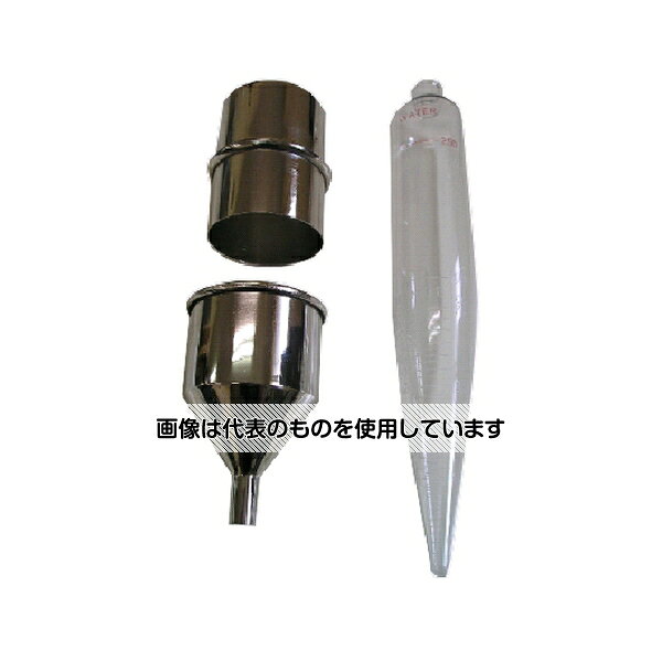 【アズワン AS ONE】分析・特殊機器 公害・環境機器 環境測定その他 ●砂分測定器は泥水中の砂分含有量を簡単に測定するのに使用する測定器です。 ●一目で砂分(容量％)がわかるように目盛付になっております。 商品の仕様 ●容量：250cc ●特殊ガラス製シリンダー金属円筒：200 ●メッシュフルイ付金属ロート：1 【※ご注意ください】商品は代表の画像を使用しています。
