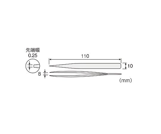 ホーザン 強力型ピンセット P-898 入数：1個