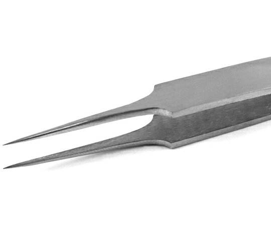 ファーストFACTORYのSIPEL ステンレスピンセット全長110mm0.20mmエキストラファインティップス 5-SA/S 入数：1本｜アングル2