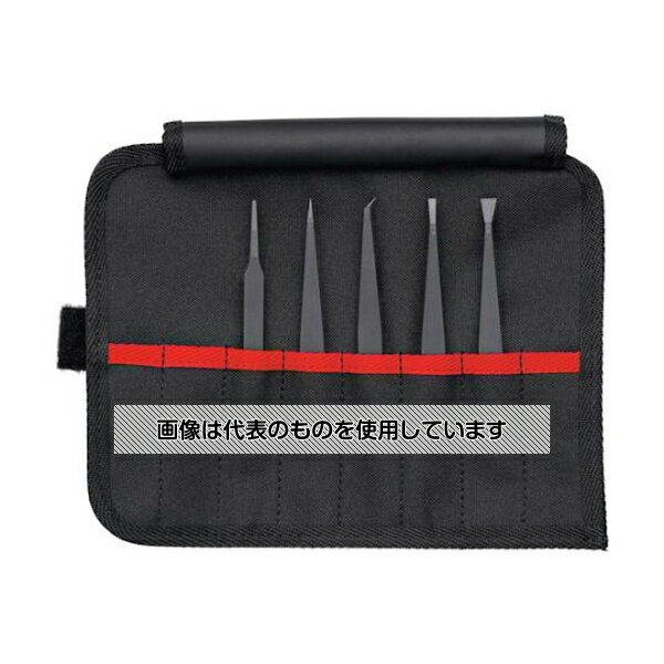 KNIPEX プラスチックピンセット5本組セット 9200-05ESD 入数：1セット(5本入)