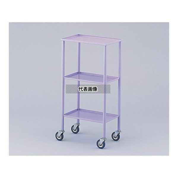 ナビス(アズワン) カラフルミニワゴン ラベンダー(縁折り曲げ) 435×285×850mm