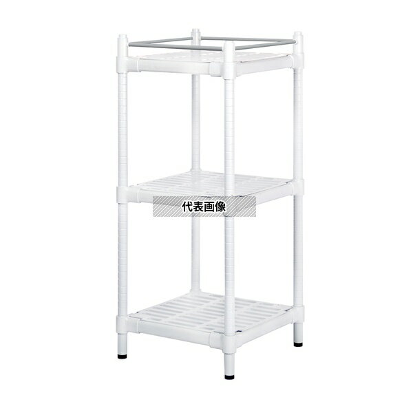 ナビス(アズワン) M-3FW コンフォートシェルフ(スリムタイプ) ホワイト 575×575×1335mm