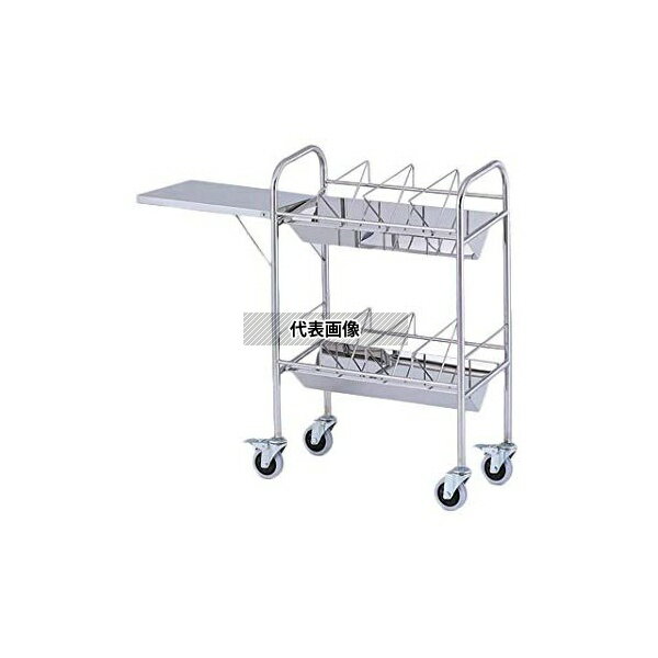 ナビス(アズワン) 40F-S カルテワゴン(平板タイプ) 670×328×1010mm 補助板付