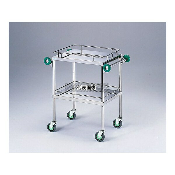 ナビス(アズワン) TSD-600 とっても静かな回診車(引出無)(2段) 600(790)×450×850mm