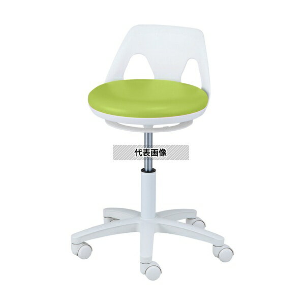 ナビス(アズワン) NV-G-W ナースチェア(ラクーン/ワイド)リング無し グリーン