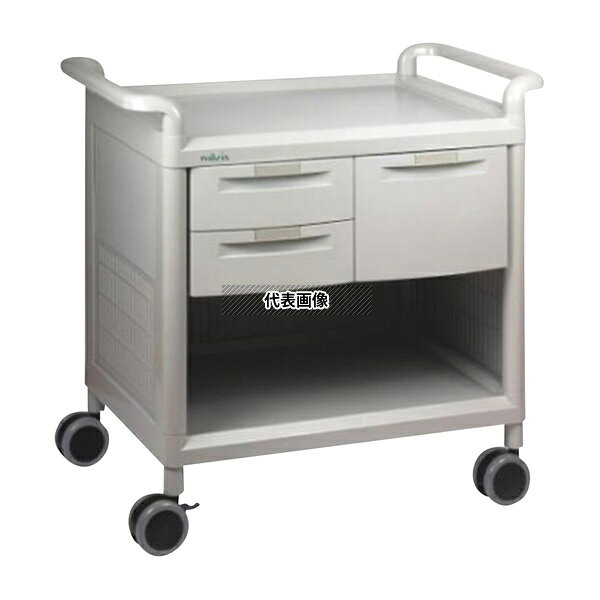 ナビス(アズワン) MS24B モバイルストアーカート 浅型2個・深型1個