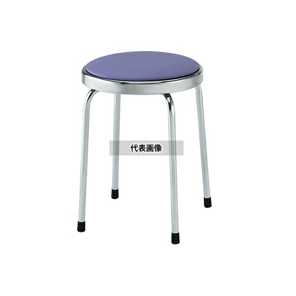 ナビス(アズワン) PB-1 回転スツール ブルー 425×425×465mm