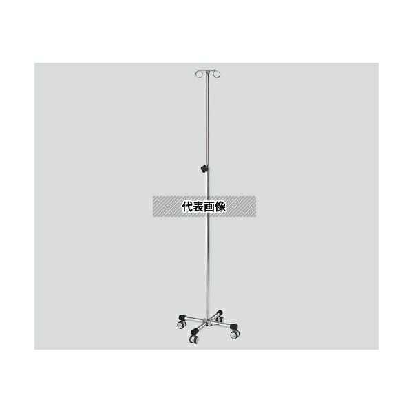 ナビス(アズワン) IG-4X 抗菌イルリガードル台(抗菌・抗ウィルス・防カビ) 430×430×1350~2000