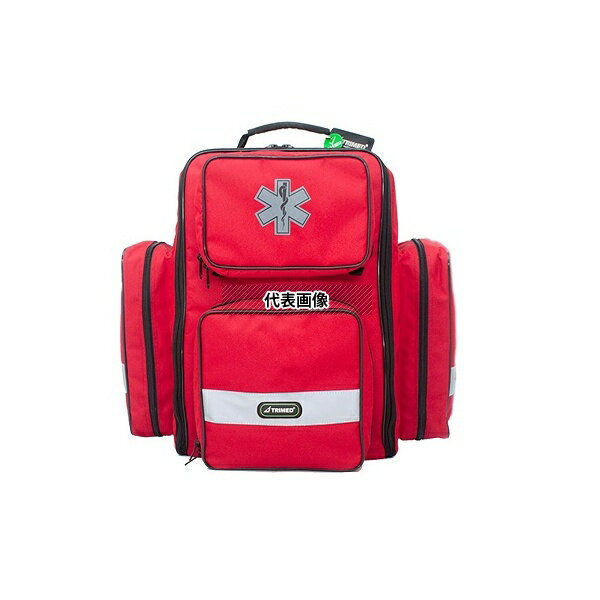 ナビス(アズワン) EMB141-RD-0 救急バッグ 540×300×500mm
