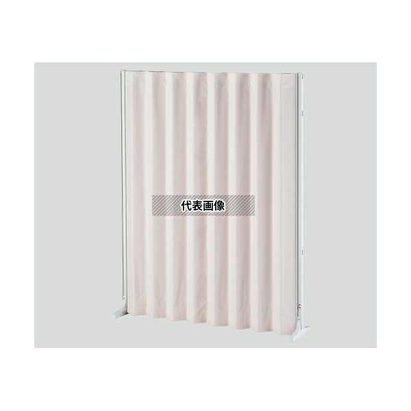 ナビス(アズワン) MAS18×180P 抗菌アコーディオンスクリーン 直線 パステルピンク 1800×1800