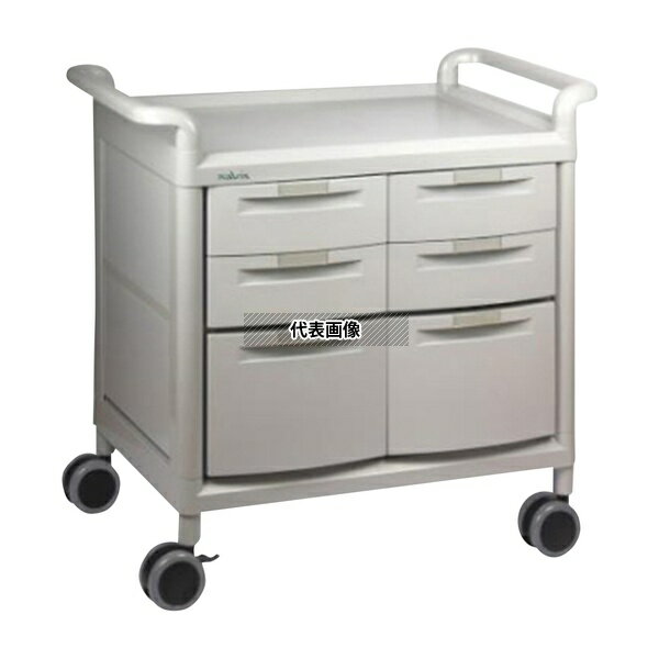ナビス(アズワン) MS24E モバイルストアーカート 浅型4個・深型2個
