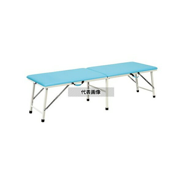 ナビス(アズワン) TPE-L50SB 折りたたみ診察台 500×1800×500mm スカイブルー