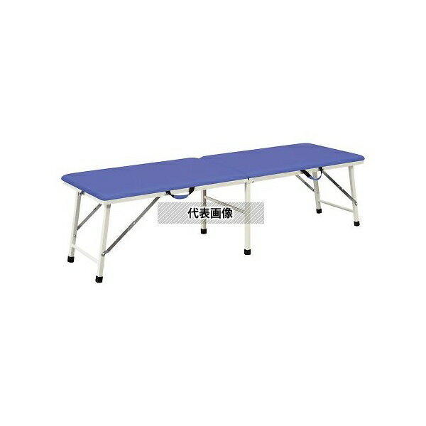 ナビス(アズワン) TPE-L50PB 折りたたみ診察台 500×1800×500mm ライトブルー