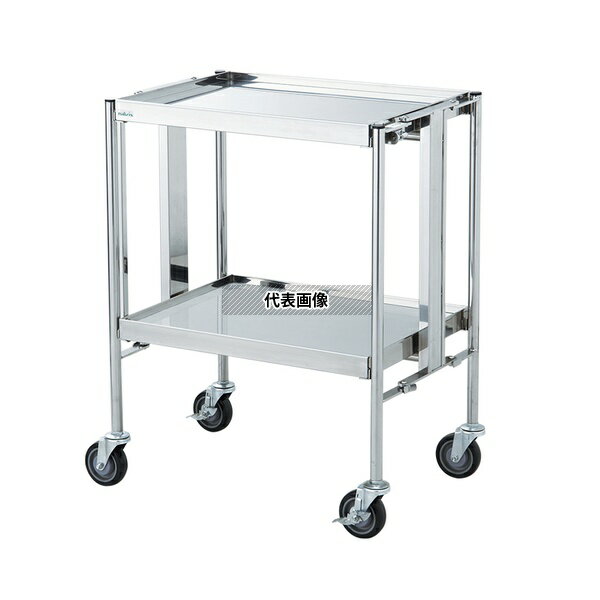 ナビス(アズワン) HF-1 折りたたみ回診車 2段車 660×450×850mm