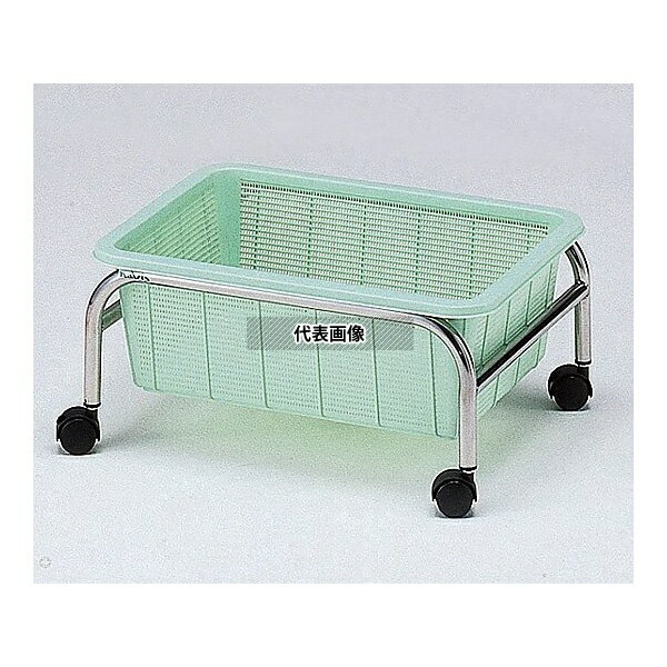 ナビス(アズワン) 1段 ステンレス脱衣ワゴン・ラック[深型] 480×355×210mm