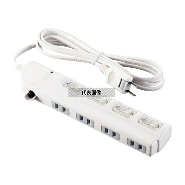 アズワン SK-4S02W OAタップ コード2m コンセント4個口