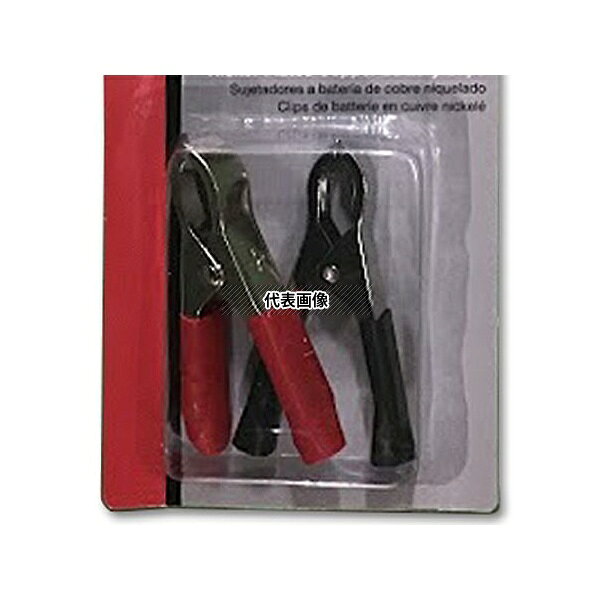 エスコ EA940DP-211 10A 充電用クリップ(赤・黒)