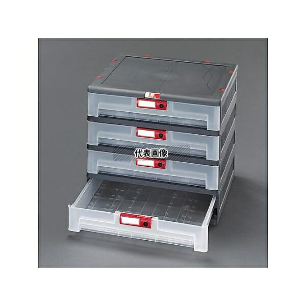 ●エスコ EA506MP-3 450x460x420mm/1列4段 収納ボックス(引出し式)