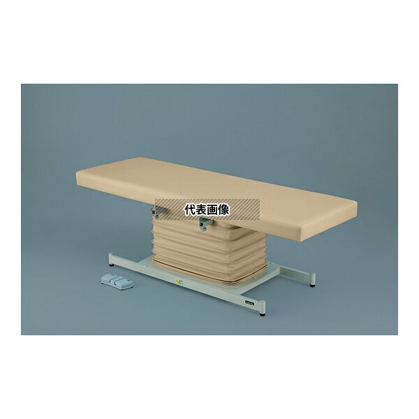 ナビス(アズワン) ATE-6519IV カラフル電動診察台 スタンダード 650×1900mm アイボリー [配送制限商品]