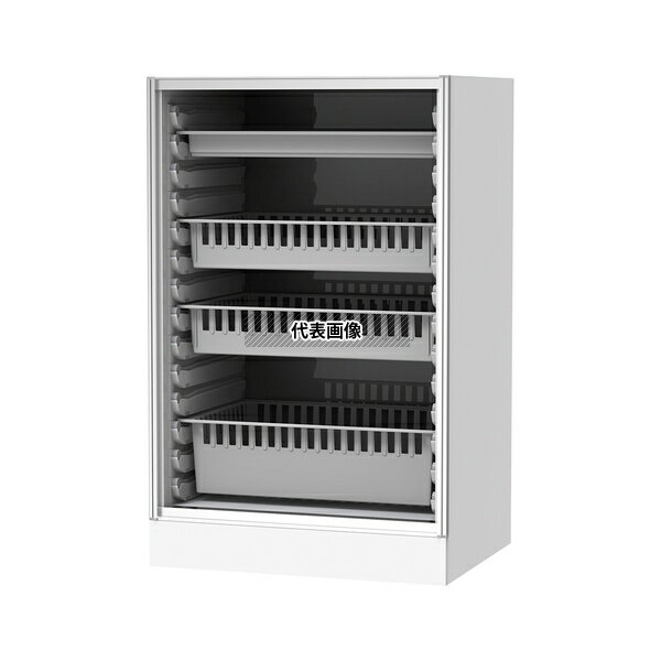 ナビス(アズワン) SL-T 材料キャビネット(ロータイプ・トレイ収納) 664×550×1050mm オープン [配送制限商品]