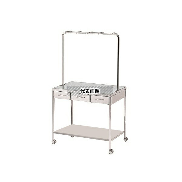 ナビス(アズワン) 中-棚付き 点滴処置台 中-棚付 [配送制限商品]