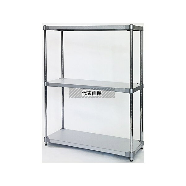 アズワン ASGGS3-359012 ガルバリウムシェルフ W910×D350×H1200mm 3段
