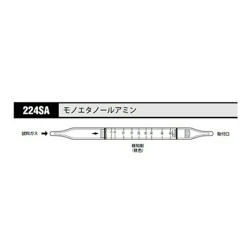 アズワン(AS ONE) ガス検知管 モノエタノールアミン 224SA 1箱(10本入り)