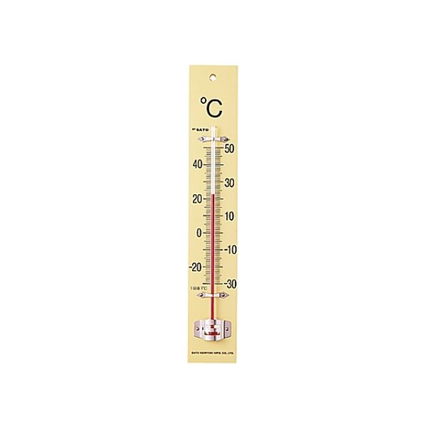 アズワン(AS ONE) 板付温度計(フック箱)-30～50℃ 1510-00