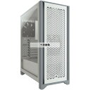 アズワン ATX対応ミドルタワーPCケース ホワイト 4000D airflow TG WHT (CC-9011201-WW) 1台 