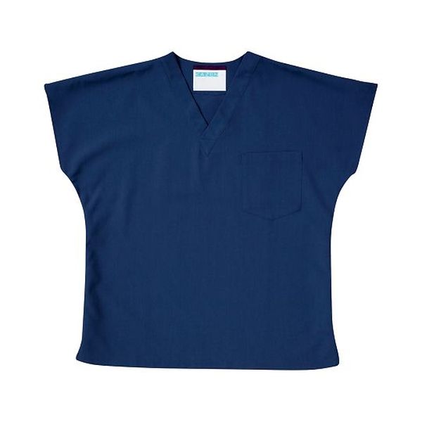 アズワン(AS ONE) 手術衣(男女兼用スクラブ) ネイビー LL 136-98 LL