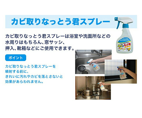 アズワン(AS ONE) カビ消臭なっとう君スプレー 300mL 40個 入数：1箱(40個入)